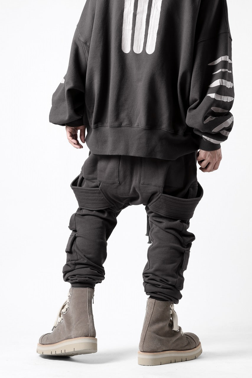 A.F ARTEFACT BELTED CARGO SARROUEL EASY PANTS (DARK GREY)