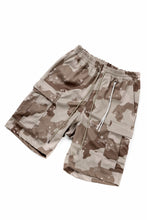 画像をギャラリービューアに読み込む, MASTERMIND WORLD JERSEY CAMO CARGO SHORTS (DESERT)