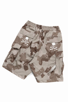 画像をギャラリービューアに読み込む, MASTERMIND WORLD JERSEY CAMO CARGO SHORTS (DESERT)