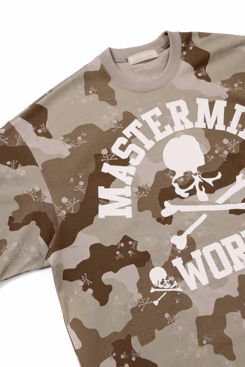 MASTERMIND WORLD CAMO UNIVERSITY TEE / OVERSIZED (DESERT)