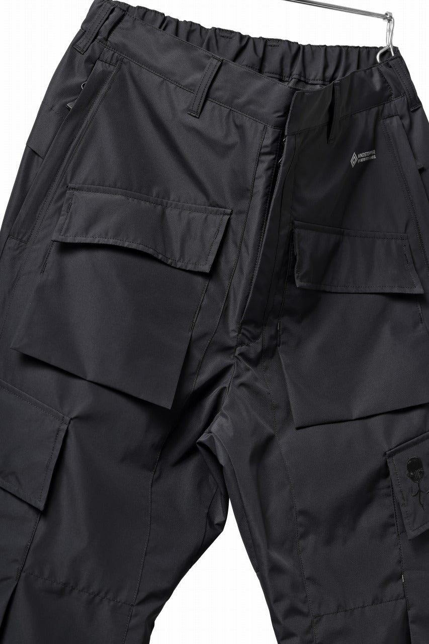 Load image into Gallery viewer, D-VEC x ALMOSTBLACK 6 POCKET TROUSERS / WINDSTOPPER BY GORE-TEX LABS 2L (BLACK)