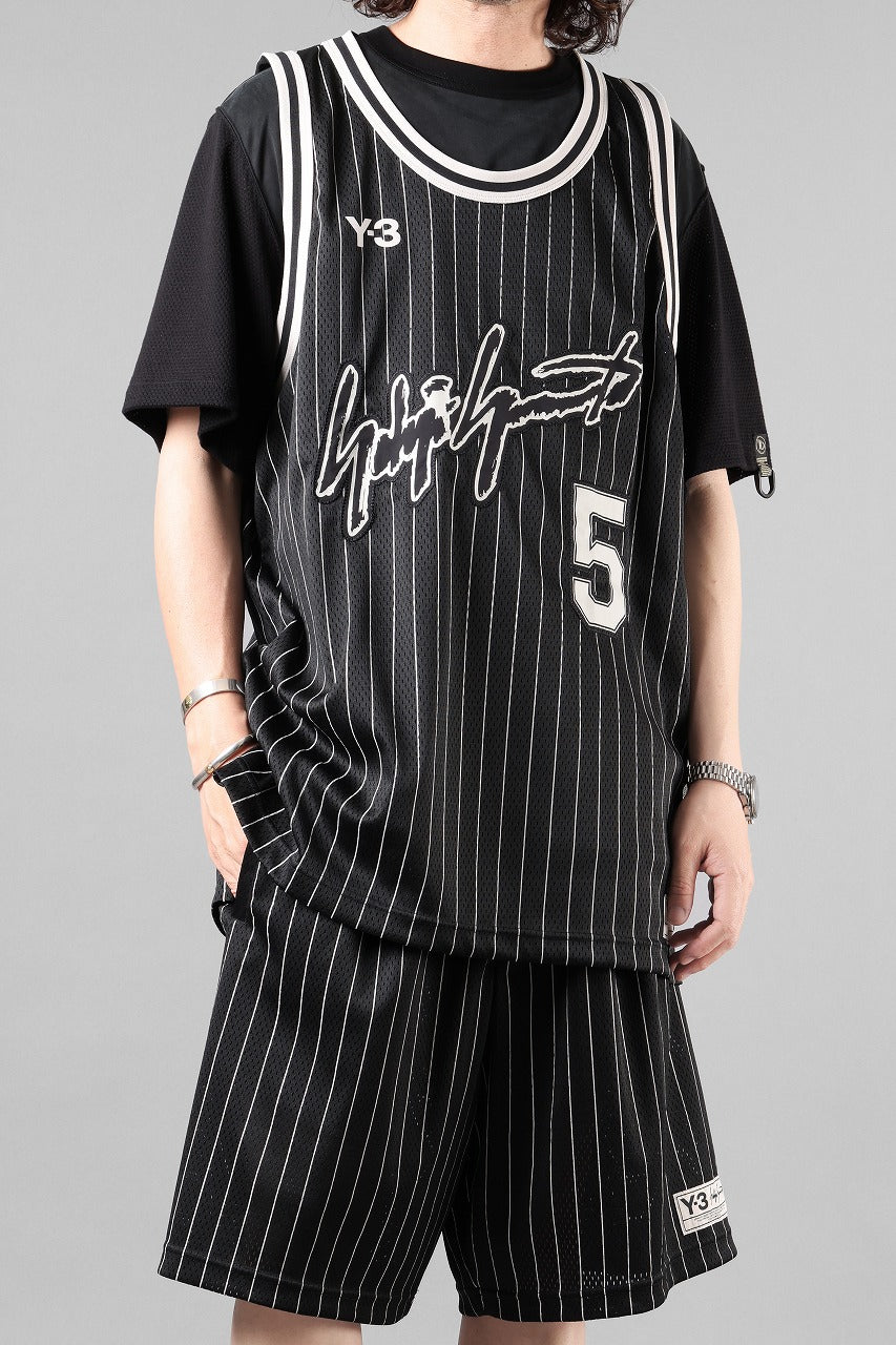 画像をギャラリービューアに読み込む, Y-3 Yohji Yamamoto ELITE 5 BASKETBALL GAME JERSEY TOP (BLACK)