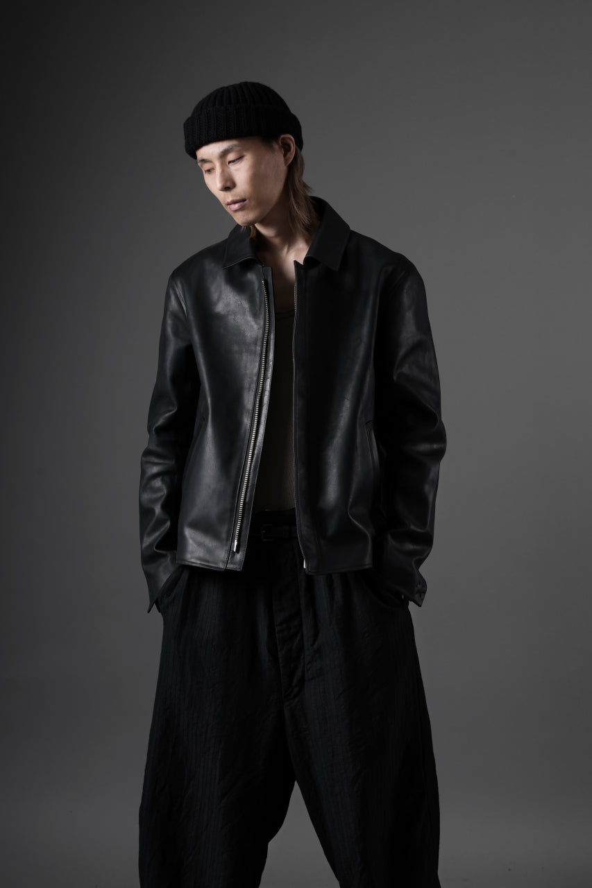 ierib exclusive Lukas Jacket / Horse Nubuck Leather (BLACK)