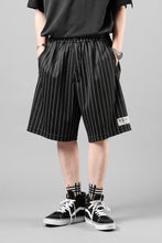 画像をギャラリービューアに読み込む, Y-3 Yohji Yamamoto ELITE 5 MESH PINSTRIPE SHORTS (BLACK)