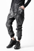 画像をギャラリービューアに読み込む, 11 BY BORIS BIDJAN SABERI LOW CROTCH BAGGY PANTS / OBJECT DYED &amp; USED EFFECT &quot;P4C-F1481&quot; (BLACK)