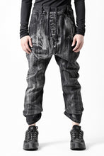 画像をギャラリービューアに読み込む, 11 BY BORIS BIDJAN SABERI LOW CROTCH BAGGY PANTS / OBJECT DYED &amp; USED EFFECT &quot;P4C-F1481&quot; (BLACK)