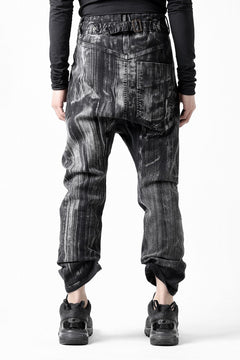 画像をギャラリービューアに読み込む, 11 BY BORIS BIDJAN SABERI LOW CROTCH BAGGY PANTS / OBJECT DYED &amp; USED EFFECT &quot;P4C-F1481&quot; (BLACK)