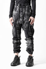 画像をギャラリービューアに読み込む, 11 BY BORIS BIDJAN SABERI CARGO POCKET PANTS / OBJECT DYED &amp; USED EFFECT &quot;P21B-F1481&quot; (BLACK)