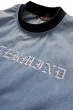 画像をギャラリービューアに読み込む, mastermind JAPAN DISTRESSED SS PULLOVER DENIM SHIRT (INDIGO)