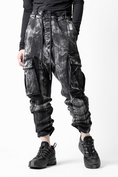 画像をギャラリービューアに読み込む, 11 BY BORIS BIDJAN SABERI CARGO POCKET PANTS / OBJECT DYED &amp; USED EFFECT &quot;P21B-F1481&quot; (BLACK)