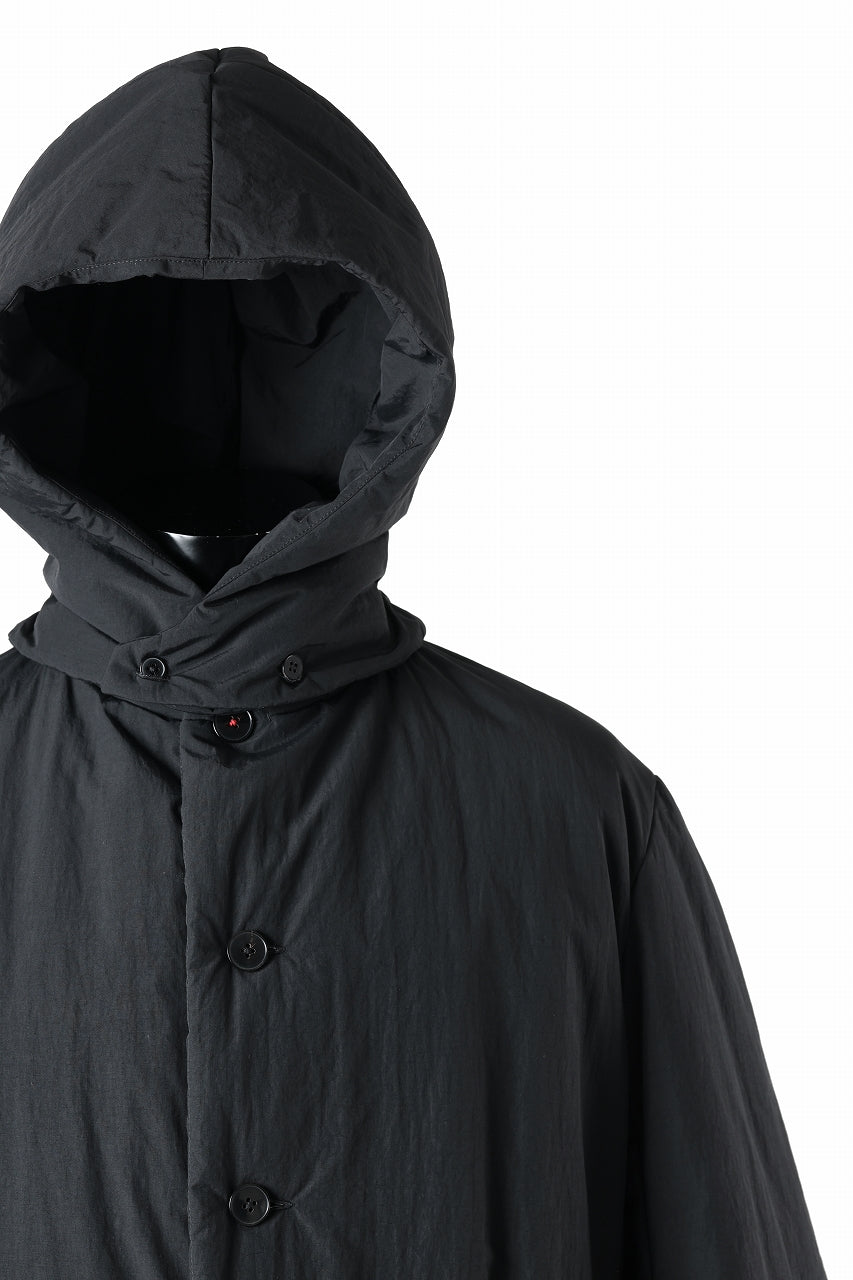 m.a+ padded wide coat wt. detachable hood / C312IH/PAC/IMB (BLACK)