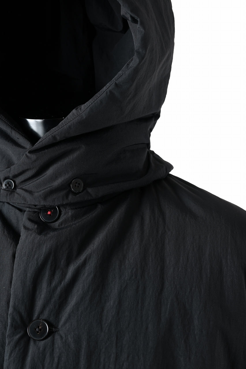 画像をギャラリービューアに読み込む, m.a+ padded wide coat wt. detachable hood / C312IH/PAC/IMB (BLACK)