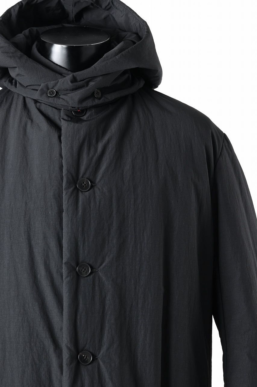 画像をギャラリービューアに読み込む, m.a+ padded wide coat wt. detachable hood / C312IH/PAC/IMB (BLACK)