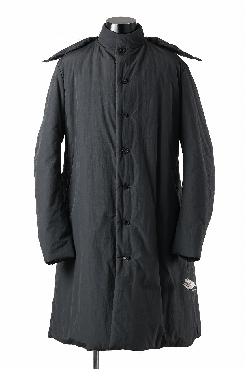 m.a+ padded wide coat wt. detachable hood / C312IH/PAC/IMB (BLACK)