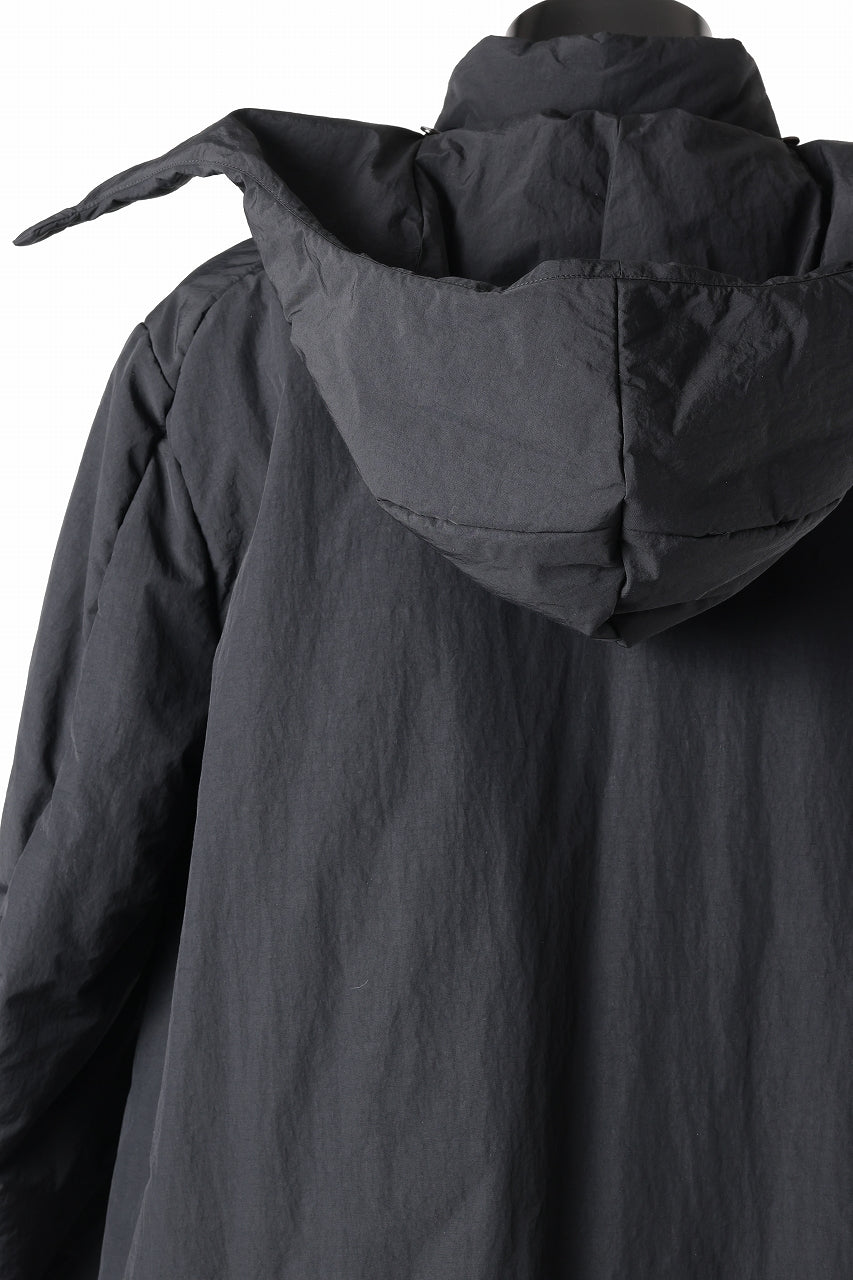 m.a+ padded wide coat wt. detachable hood / C312IH/PAC/IMB (BLACK)