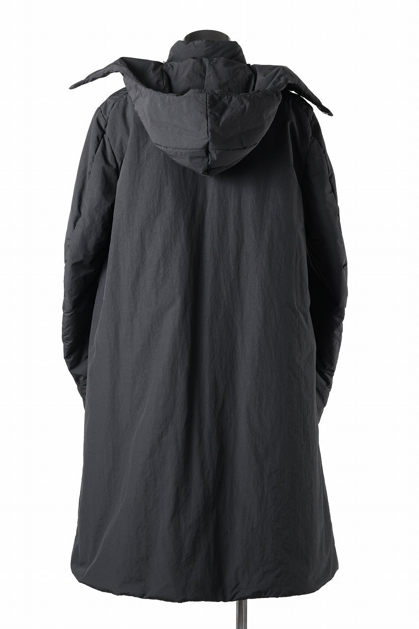 m.a+ padded wide coat wt. detachable hood / C312IH/PAC/IMB (BLACK)