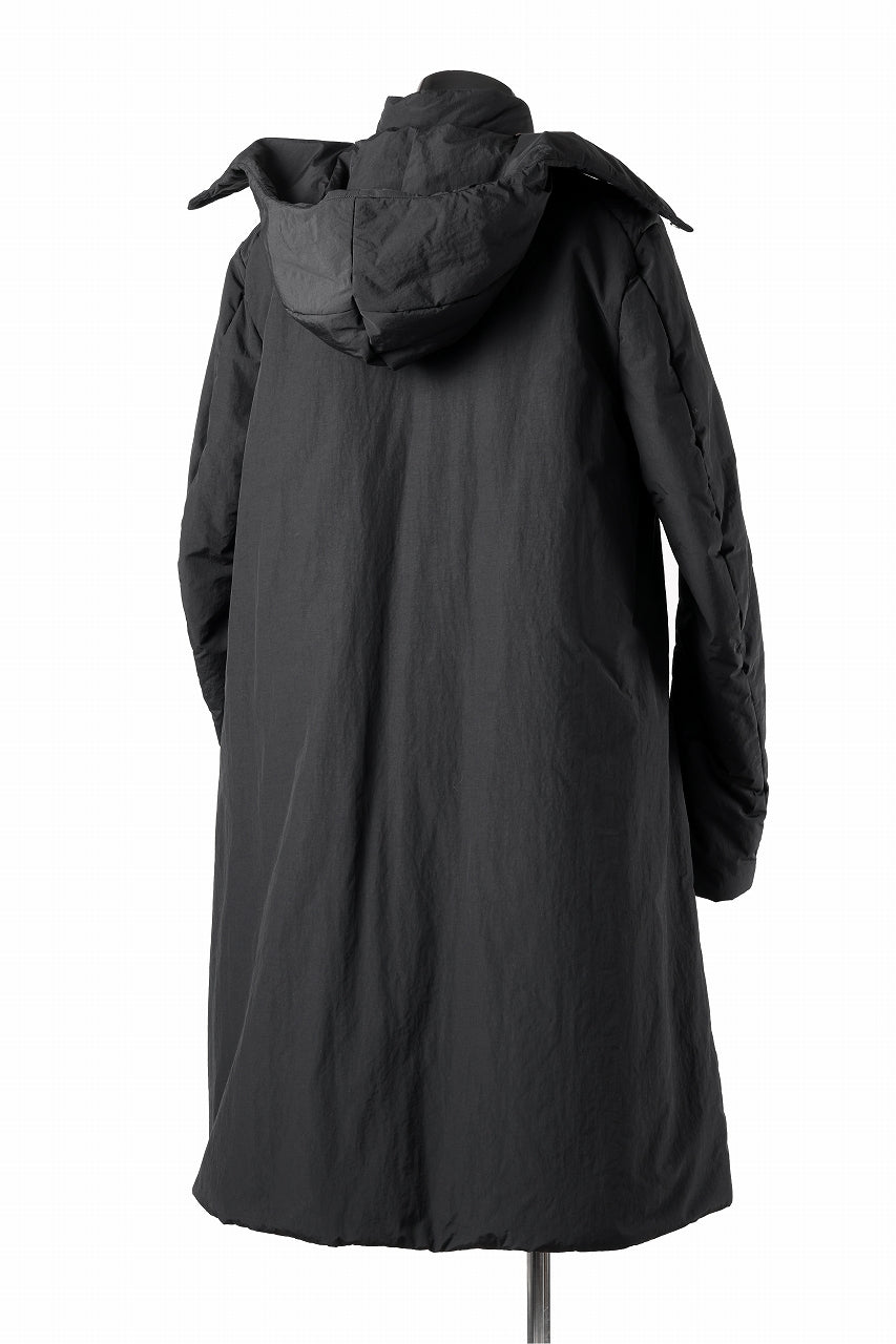 m.a+ padded wide coat wt. detachable hood / C312IH/PAC/IMB (BLACK)