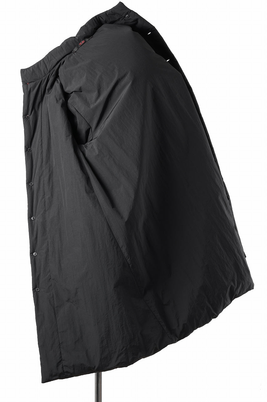 m.a+ padded wide coat wt. detachable hood / C312IH/PAC/IMB (BLACK)