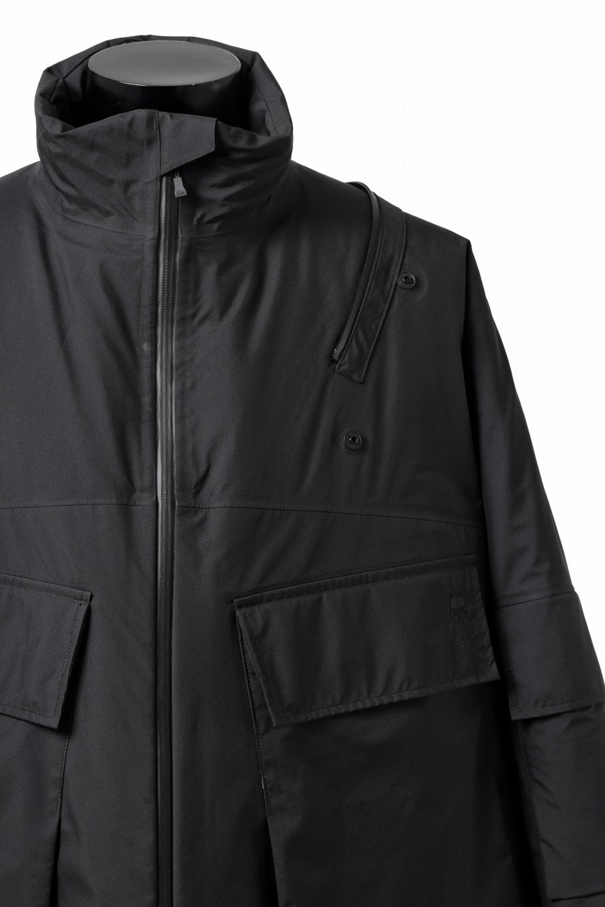 Load image into Gallery viewer, D-VEC x ALMOSTBLACK MONSTER PARKA COAT / GORE-TEX PRODUCT 3L PRIMALOFT SHELL (BLACK)