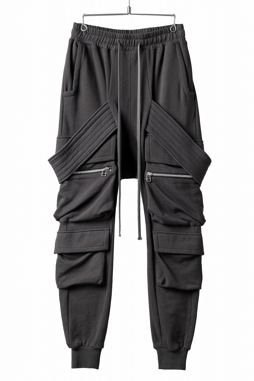 A.F ARTEFACT BELTED CARGO SARROUEL EASY PANTS (DARK GREY)