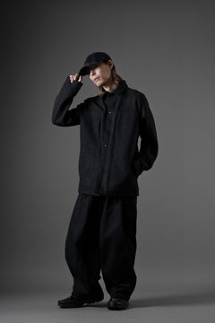 画像をギャラリービューアに読み込む, OPPOSE DUALITY 6 POCKET PANEL WORK JACKET / MELTON WOOL (BLACK)