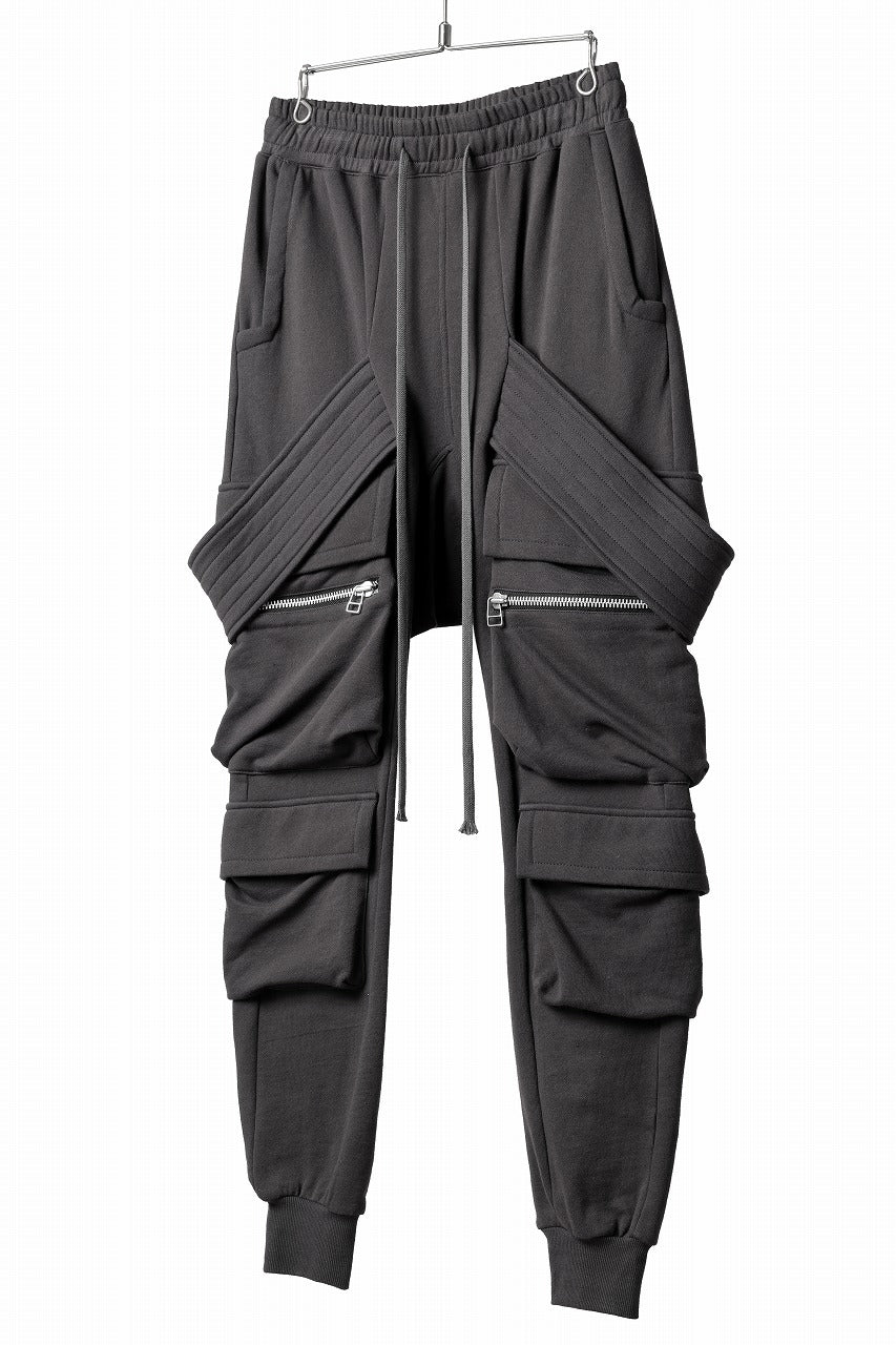 A.F ARTEFACT BELTED CARGO SARROUEL EASY PANTS (DARK GREY)