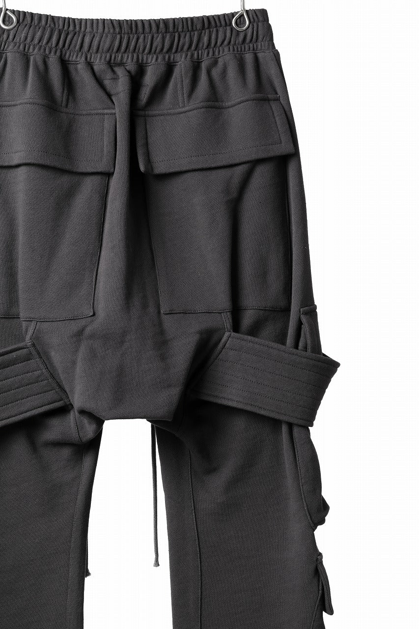 A.F ARTEFACT BELTED CARGO SARROUEL EASY PANTS (DARK GREY)