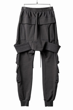 画像をギャラリービューアに読み込む, A.F ARTEFACT BELTED CARGO SARROUEL EASY PANTS (DARK GREY)