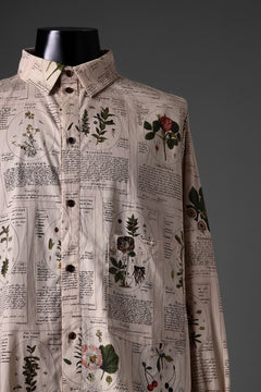 画像をギャラリービューアに読み込む, Aleksandr Manamis SLIT DETAIL WINTER HERBARIUM SHIRT (WINTER)