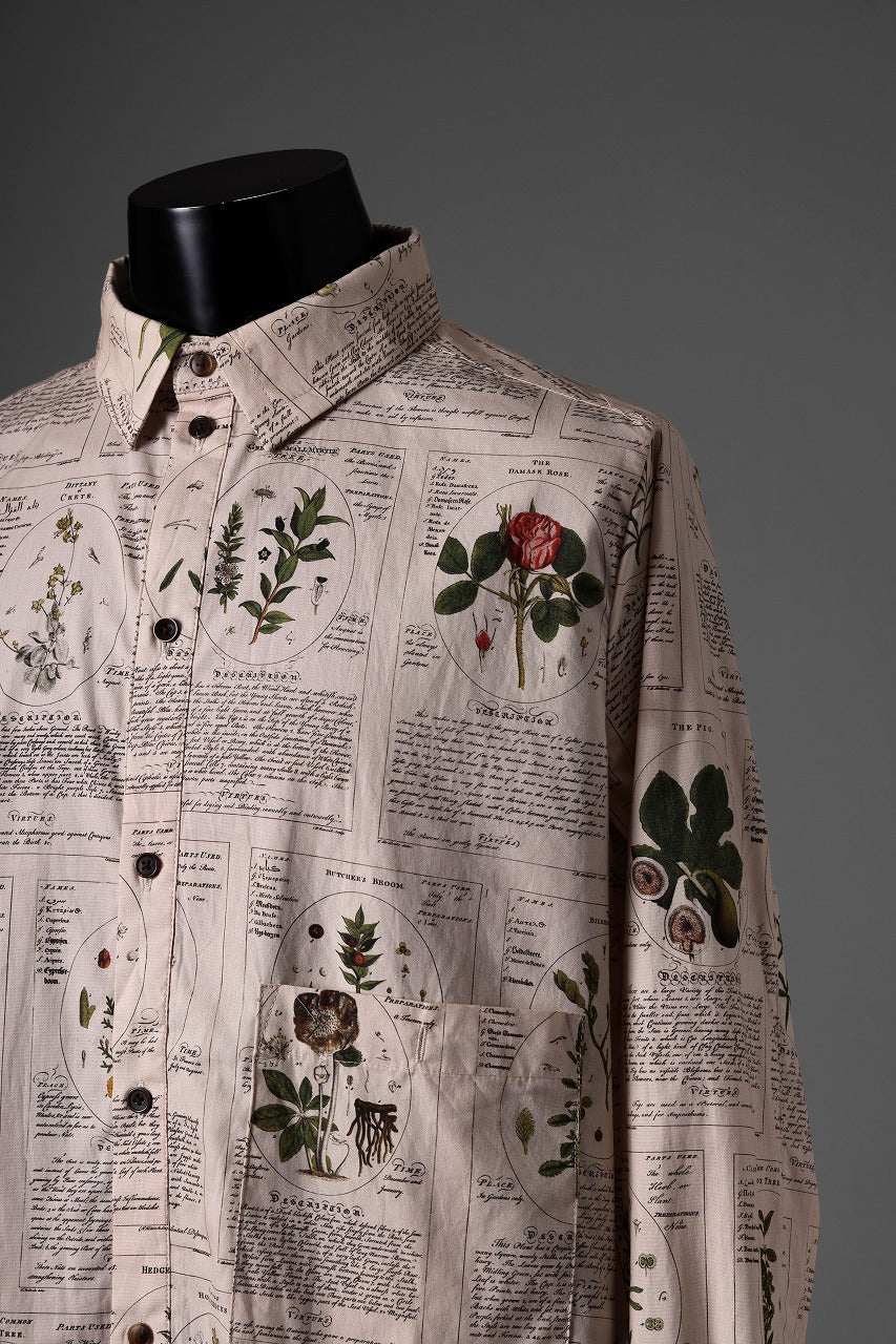 Aleksandr Manamis SLIT DETAIL WINTER HERBARIUM SHIRT (WINTER)