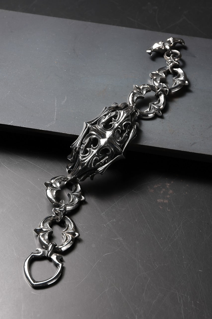 画像をギャラリービューアに読み込む, Loud Style Design - GET IN THE RING - DEMONIC FUEL - "LGB-007" SILVER BRACELET