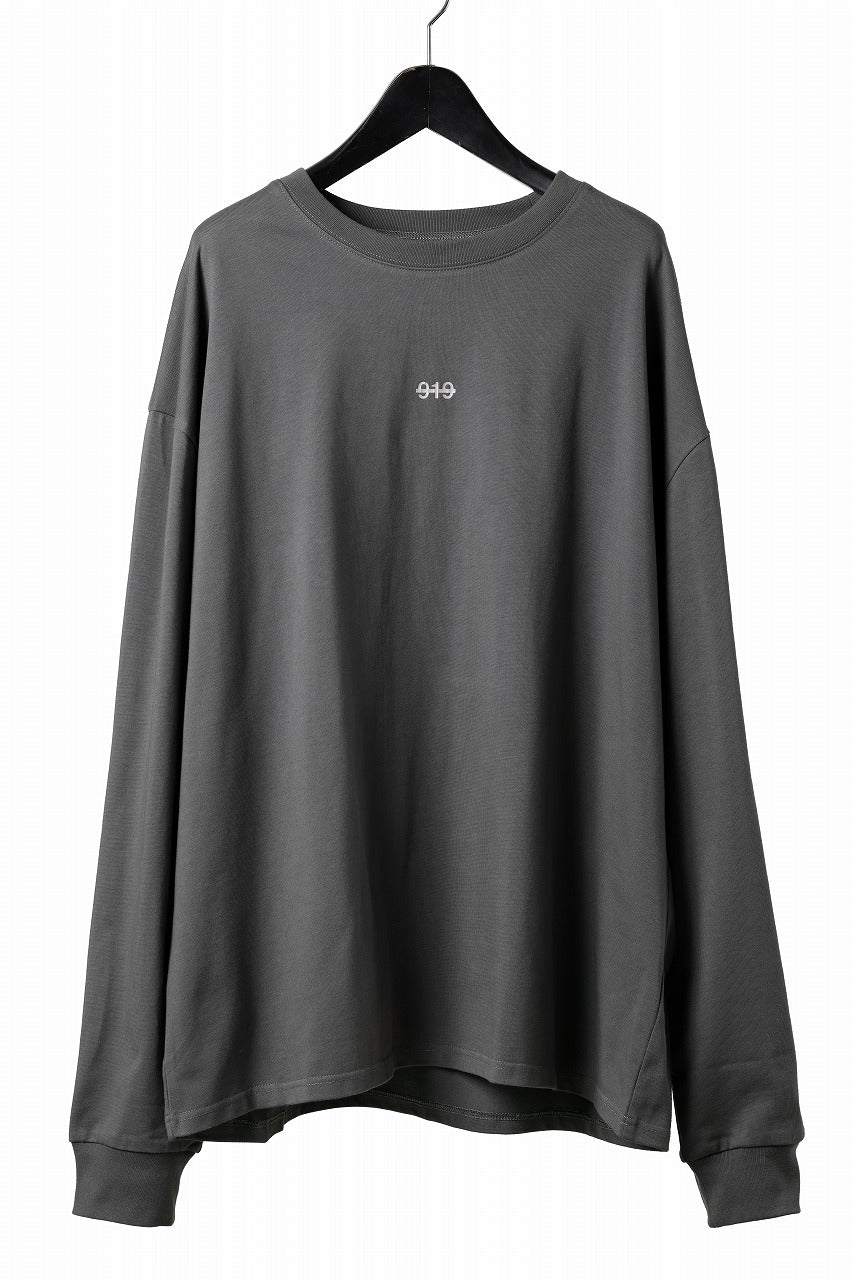 A.F ARTEFACT HEAVY WEIGHT C/JERSEY LS TOPS / PRINT TYPE-A (GREY)