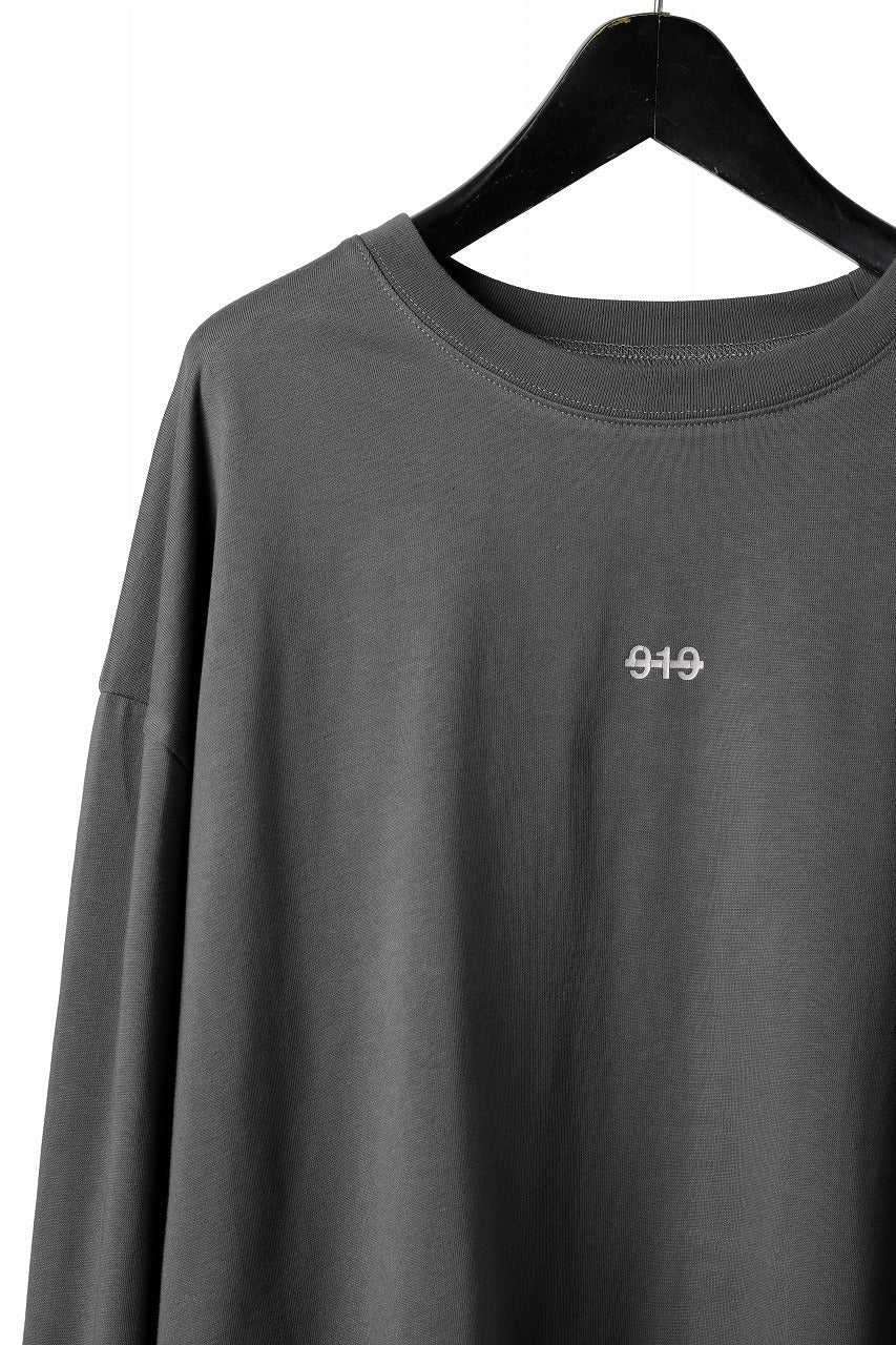 A.F ARTEFACT HEAVY WEIGHT C/JERSEY LS TOPS / PRINT TYPE-A (GREY)