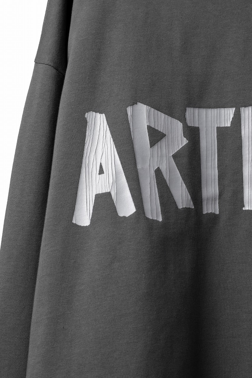 A.F ARTEFACT HEAVY WEIGHT C/JERSEY LS TOPS / PRINT TYPE-A (GREY)