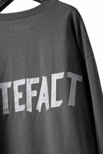 Load image into Gallery viewer, A.F ARTEFACT HEAVY WEIGHT C/JERSEY LS TOPS / PRINT TYPE-A (GREY)