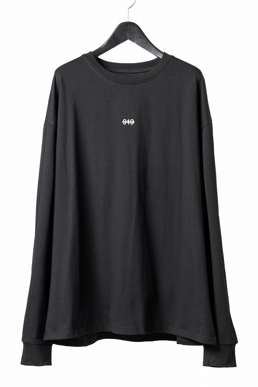 A.F ARTEFACT HEAVY WEIGHT C/JERSEY LS TOPS / PRINT TYPE-A (BLACK)