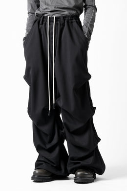 A.F ARTEFACT EXTREME WIDE BAGGY PANTS / SERGE TWILL (BLACK)