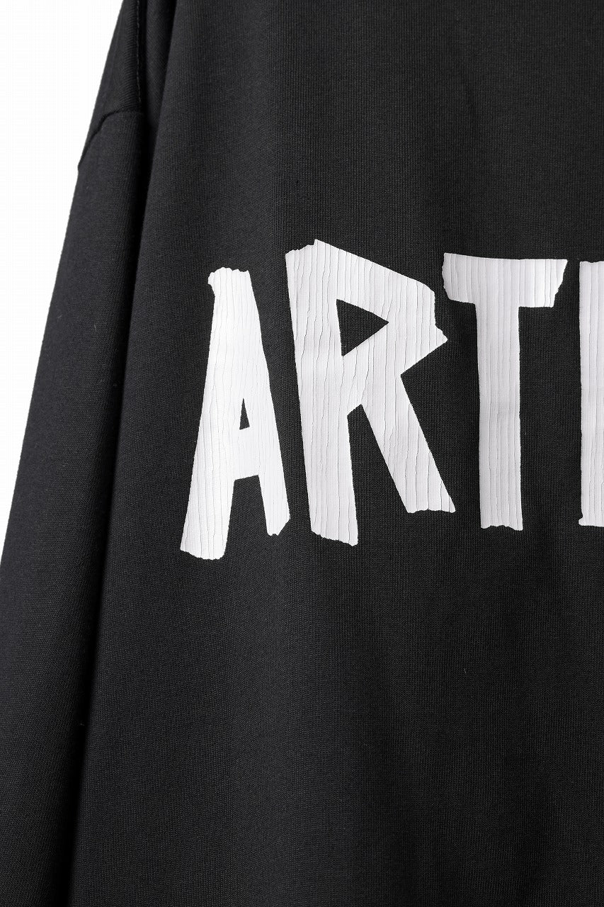 A.F ARTEFACT HEAVY WEIGHT C/JERSEY LS TOPS / PRINT TYPE-A (BLACK)