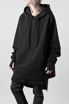 画像をギャラリービューアに読み込む, thom/krom SWEAT HOODIE PARKA / ORGANIC FRENCH TERRY (BLACK)