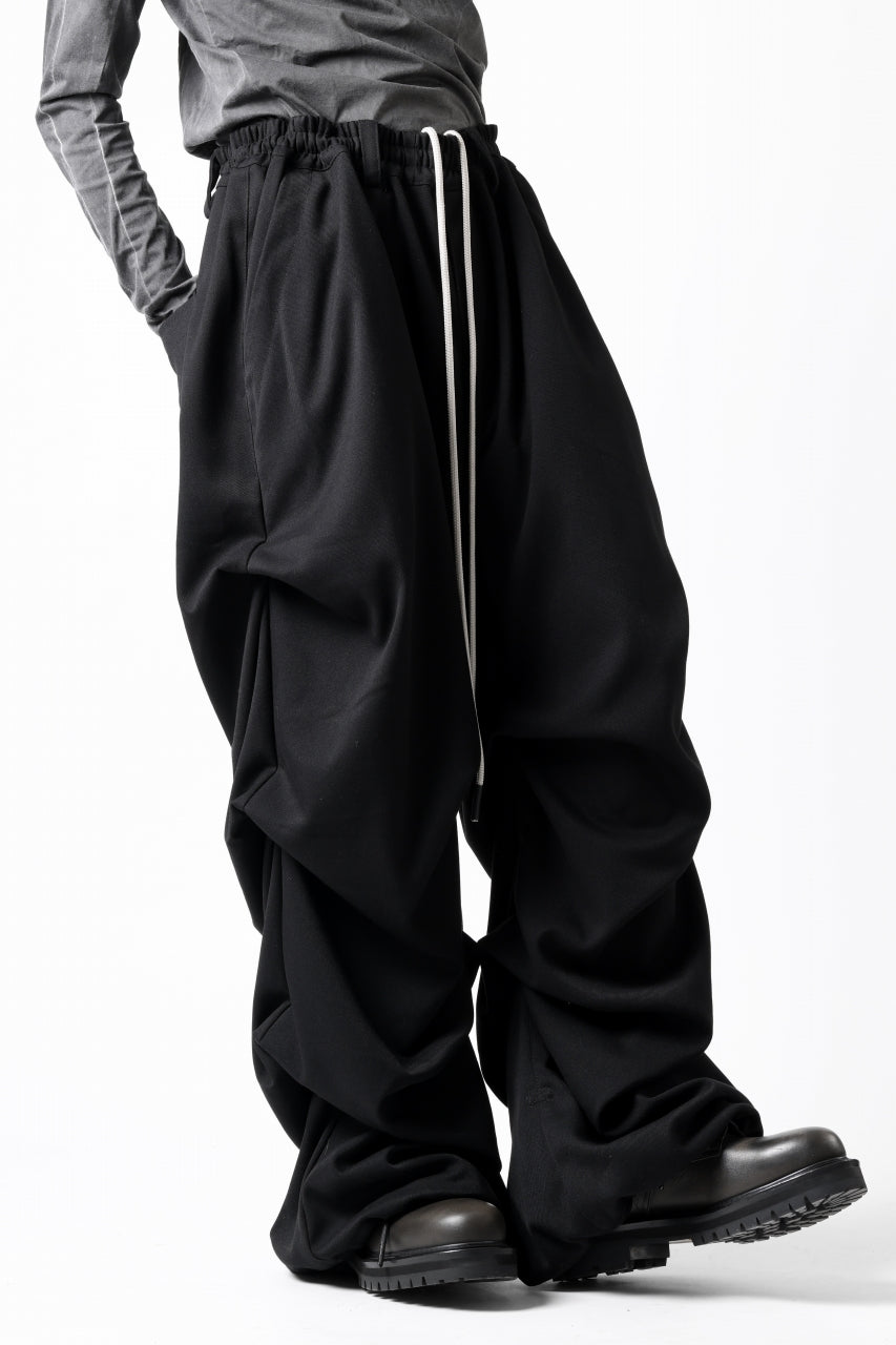 A.F ARTEFACT EXTREME WIDE BAGGY PANTS / SERGE TWILL (BLACK)