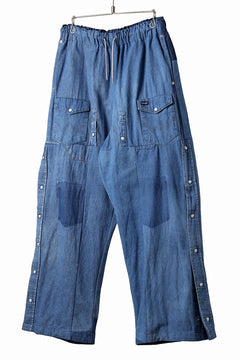 Load image into Gallery viewer, CHANGES LOOSEY REMAKE PANTS  / MADE BY VTG Wrangler SHIRT (INDIGO #A)