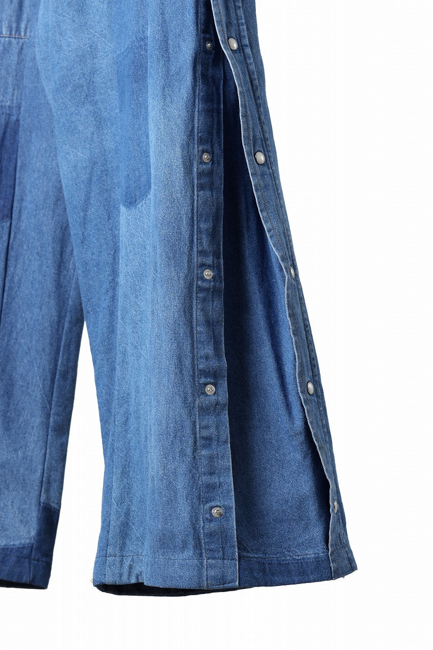 Load image into Gallery viewer, CHANGES LOOSEY REMAKE PANTS  / MADE BY VTG Wrangler SHIRT (INDIGO #A)