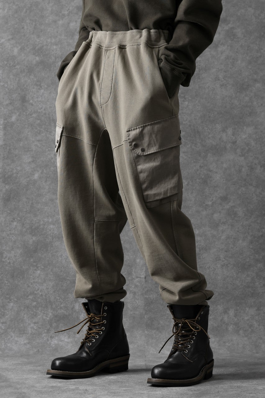 Load image into Gallery viewer, Ten c MULTI POCKET SNAP SWEAT PANTS / GARMENT DYED (ASH GRAY)