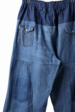 Load image into Gallery viewer, CHANGES LOOSEY REMAKE PANTS  / MADE BY VTG Wrangler SHIRT (INDIGO #A)