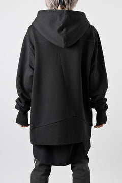 画像をギャラリービューアに読み込む, thom/krom SWEAT HOODIE PARKA / ORGANIC FRENCH TERRY (BLACK)