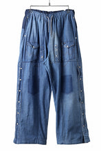 Load image into Gallery viewer, CHANGES LOOSEY REMAKE PANTS  / MADE BY VTG Wrangler SHIRT (INDIGO #B)