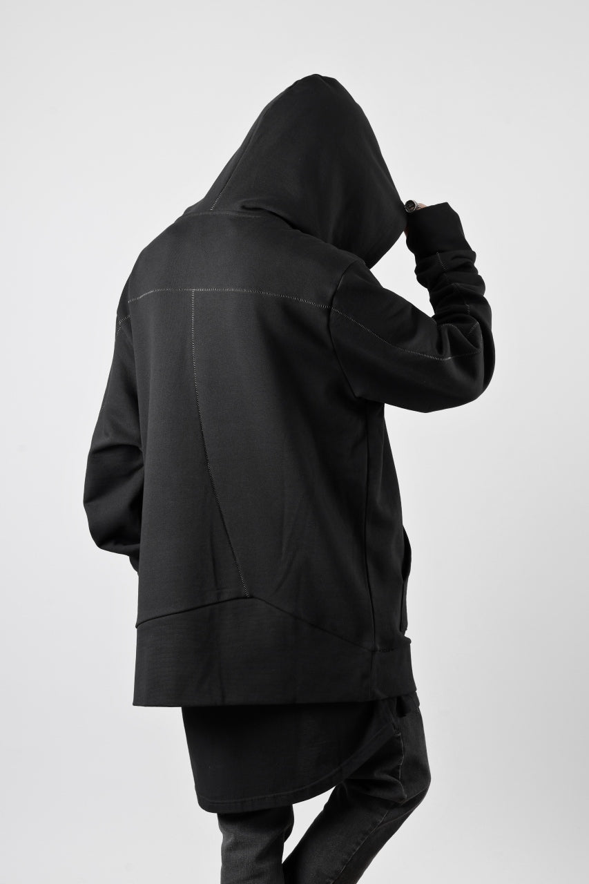 thom/krom SWEAT HOODIE PARKA / ORGANIC FRENCH TERRY (BLACK)