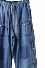 Load image into Gallery viewer, CHANGES LOOSEY REMAKE PANTS  / MADE BY VTG Wrangler SHIRT (INDIGO #B)