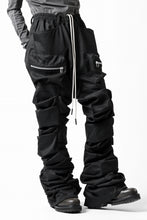 Load image into Gallery viewer, A.F ARTEFACT MONSTER TUCK FLARE BAGGY PANTS / LUX PES TWILL (BLACK)