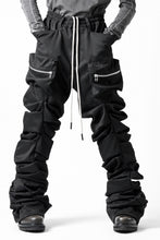 Load image into Gallery viewer, A.F ARTEFACT MONSTER TUCK FLARE BAGGY PANTS / LUX PES TWILL (BLACK)